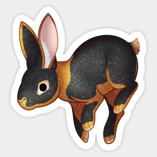 Cozy Tan Rabbit Sticker